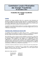 Rapport de la Commission locale d’évaluation des transferts de charges (CLETC) de la communauté d’agglomération Grand Auch Cœur de Gascogne – 30 nov 2022