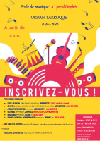 École de musique La Lyre d’Orphée – FLYER 2024 2025