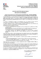 Avis de participation du public par voie électronique – Renouvellement d’Exploitation de la Carrière de Calcaire à Biran