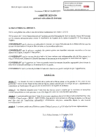 Arrêté 2025-034 portant exécution de travaux