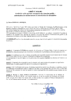 ARRÊTÉ 2026-001 Arrêté de voirie portant occupation du domaine public – autorisation de stationnement et interdiction de circulation